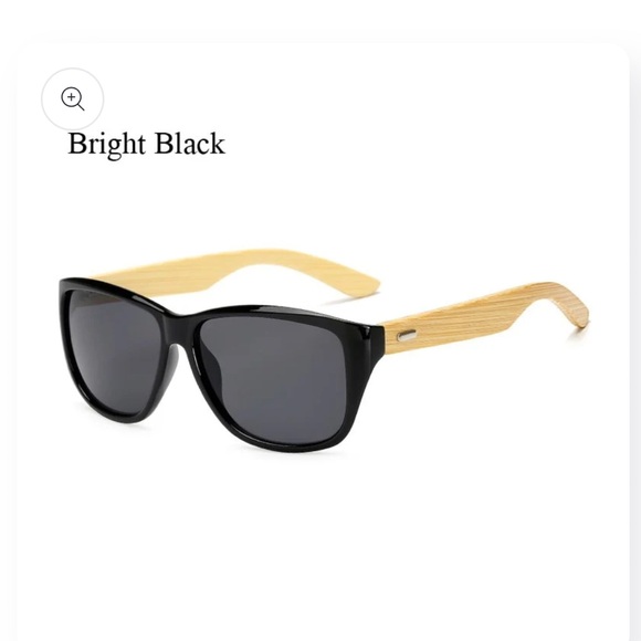 Bright Black Bamboo Sunglasses